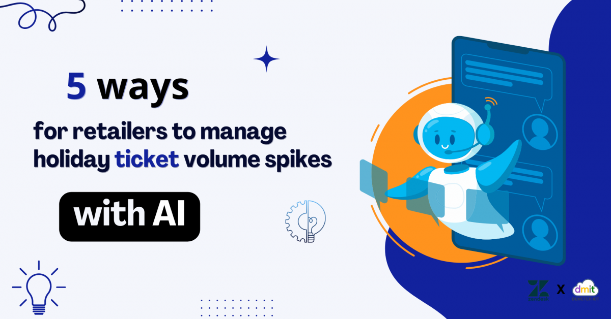 5 ways for retailers to manage holiday ticket volume spikes with AI